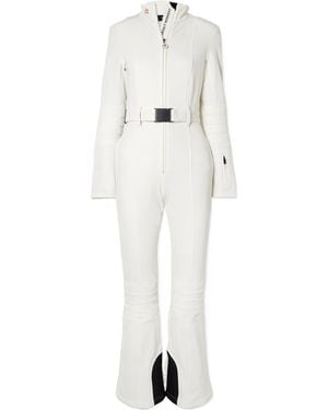 Perfect Moment Jg Belted Padded Down Ski Suit - White