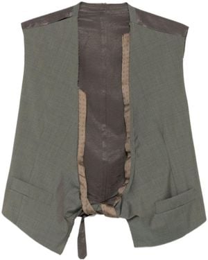 Magliano Lace-Up Vest - Grey