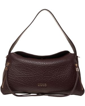 Liu Jo Textured Hobo Shoulder Bag - Brown