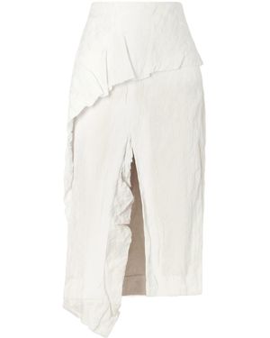 Proenza Schouler Hansly Pleated Midi Skirt - White