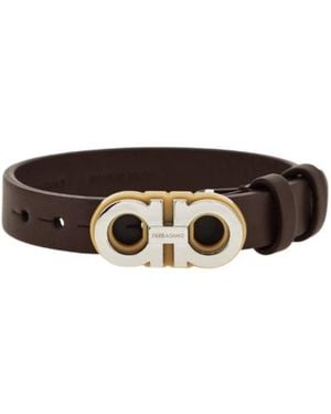 Ferragamo Ferragamo Double Gancini Bracelet - White