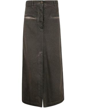 Uma Wang Belt-Loop Skirt - Gray
