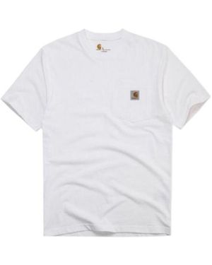 Carhartt Pocket Short Sleeve T-Shirt - White