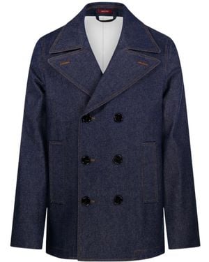 Gucci Collared Button-Up Denim Jack - Blue
