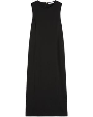 Max Mara Long Viscose Jersey Dress in Blue | Lyst