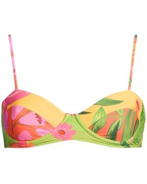 FARM Rio Floral Bikini Top - Yellow