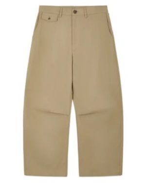 Comme des Garçons Comme Des Garçons Homme Buckled Wide Leg Trousers - Natural
