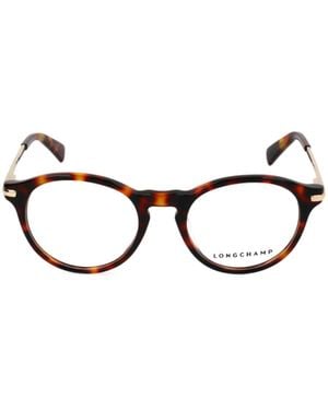 Longchamp Oval Frame Glasses - White