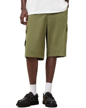 AllSaints Logo Patch Shorts - Green