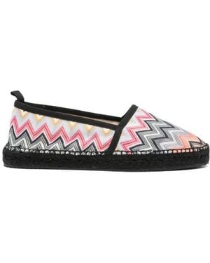 Missoni Chevron-Knit Espadrilles - Brown