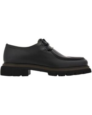 Ferragamo Chunky Lace-Up - Black