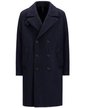 Harris Wharf London Double-Breasted Coat - Blue
