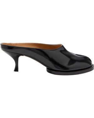 Maison Margiela Round-Toe Heeled Loafers - Black