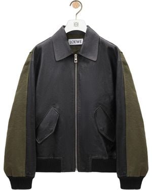 Loewe Hybrid Bomber Jacket - Black