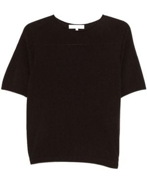 Antonelli Short-Sleeved Knitted T-Shirt - Black