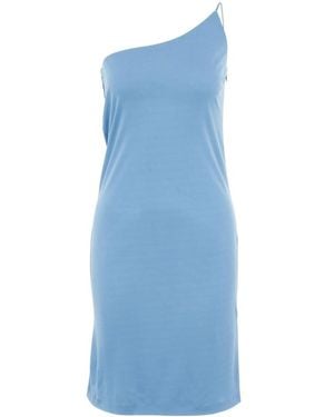 DSquared² One Shoulder Mini Dress - Blue