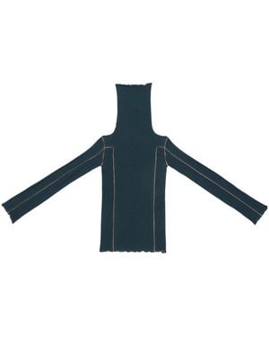 Baserange Long-Sleeved Turtleneck Jumper - Blue