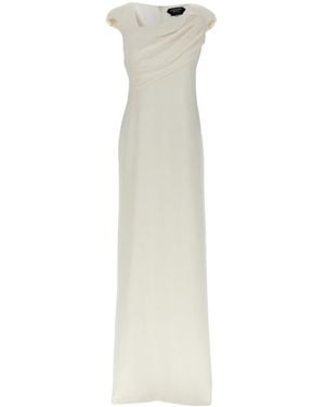 Tom Ford Sleeveless Zipper Dress - White
