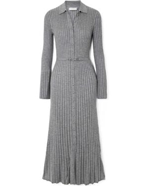 Gabriela Hearst Rib Mid-Length Dress - Grey