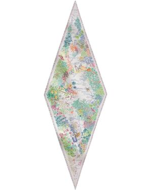 Dior Diamond Scarf - Green