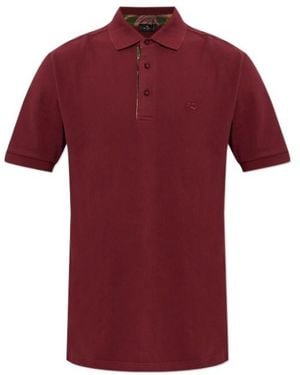 Etro Plain-Colored Cotton Polo Shirt With Printed Details