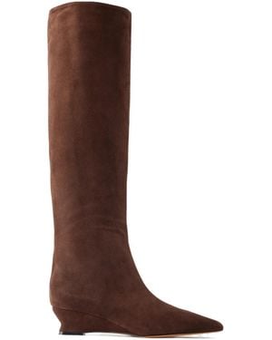 Le Monde Beryl Suede Knee Boots - Brown