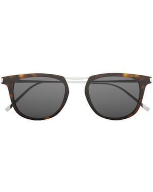 Saint Laurent Eyewear Square Frame Sunglasses - White