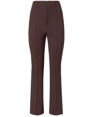 Fendi Side-Zipped Flared Ski Trousers - Brown
