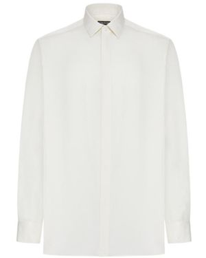 Tom Ford Classic Fit Twill Shirt - White