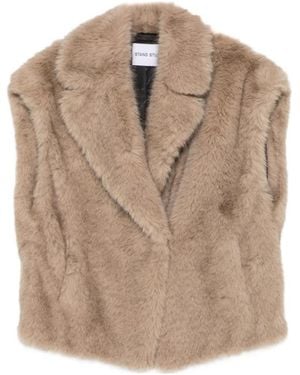 Stand Studio Sleeveless Coat - Natural