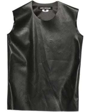 Junya Watanabe Scalloped Sleeveless Top - Black