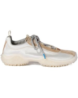 Miu Miu Bubble Technical Fabric And Suede Sneakers - Multicolor