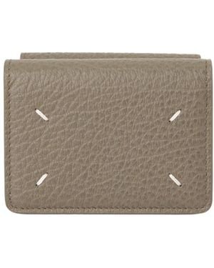 Maison Margiela Four-Stitch Short Wallet - Gray