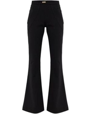 Versace Jeans Couture Couture Logo Detailed Flared Pants - Black