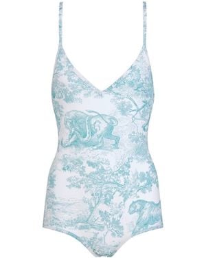Dior Iviera One-Piece Swimsuit - Blue