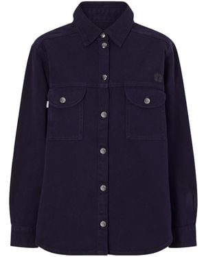 Blazé Milano Clapotis Berber Embroidered Denim Shirt - Blue