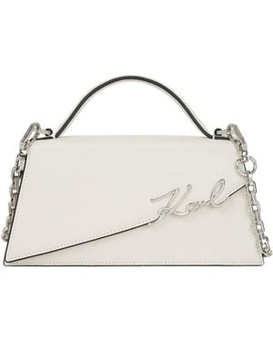 KARL LAGERFELD Small K/Signature Cross Body Bag - Metallic