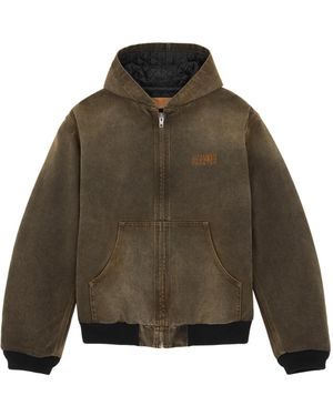 MM6 by Maison Martin Margiela Zip-Up Hooded Jacket - Green