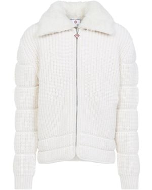 CASABLANCA Knitted Padded Jacket - White