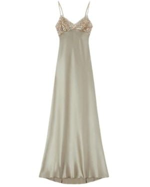 Ermanno Scervino Long Lingerie-Style Dress - White