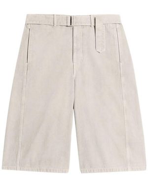 Lemaire Denim Shorts With Belt Loops - White