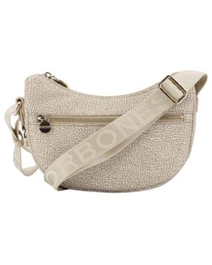 Borbonese Luna Mini Hobo - Grey