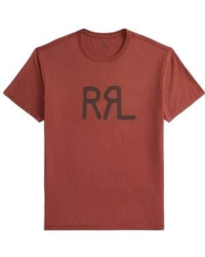 RRL Ranch Logo Crew Neck T-Shirt - Red