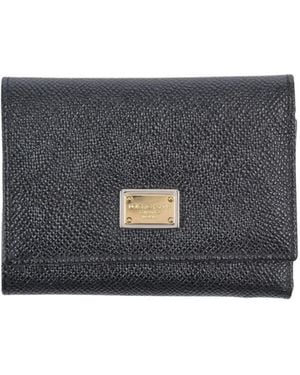 Dolce & Gabbana Minimal Solidcolor Wallet - Grey