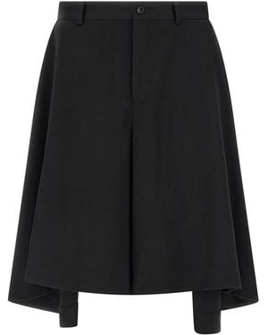 Comme des Garçons Comme Des Garçons Homme Plus Extra Wide Bermuda Shorts - Black