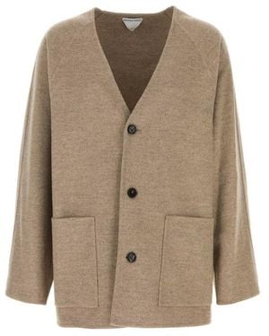 Bottega Veneta V-Neck Cardigan - Natural