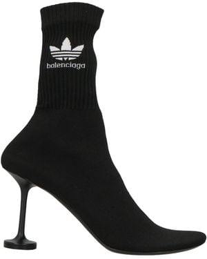 Balenciaga Solid-Colored Ankle Boots - Black