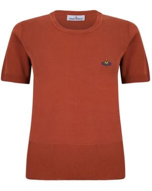 Vivienne Westwood Bea Crew Neck T-Shirt - Orange