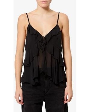 Isabel Marant Lace-Up Tank Top - Black