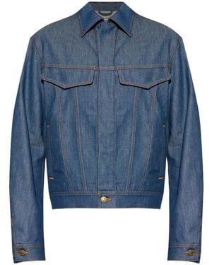 Moschino Button-Up Denim Jacket - Blue
